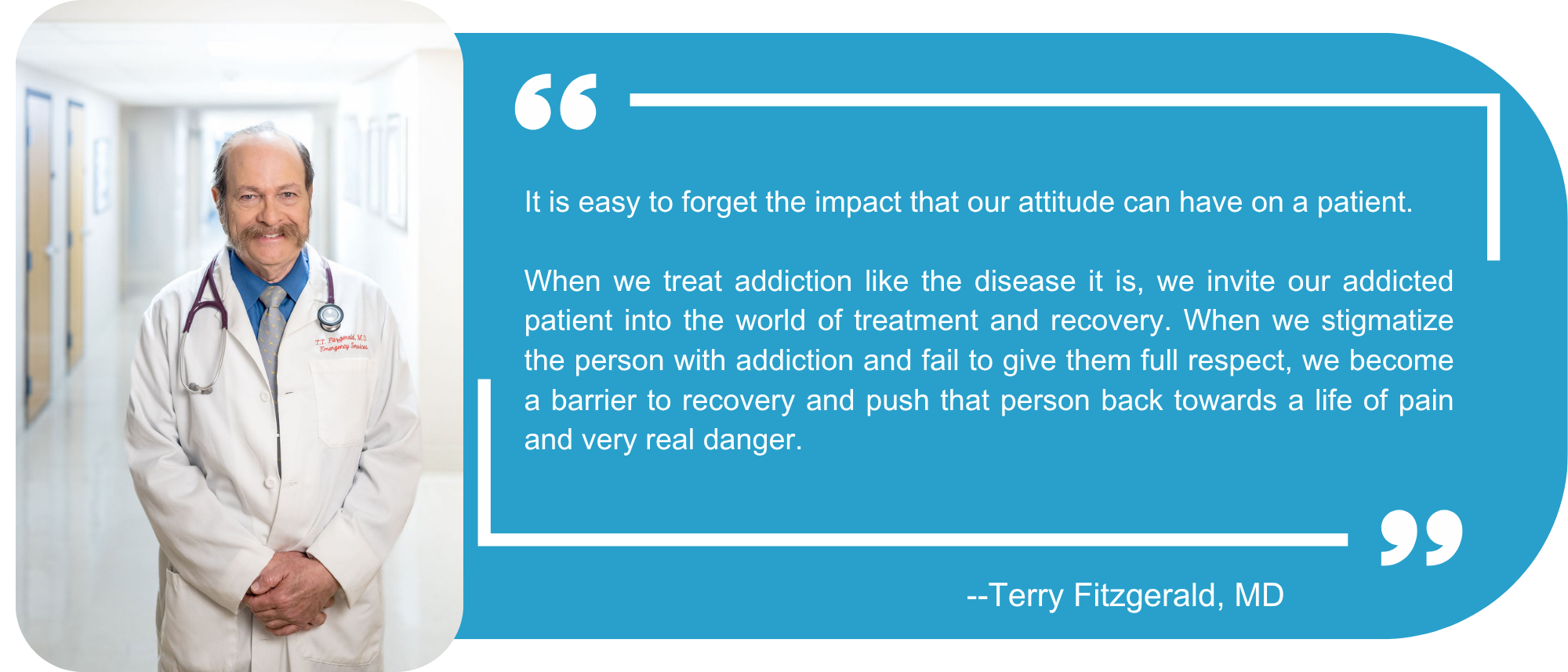 Picture and quote from Dr. Terry Fitzgerald