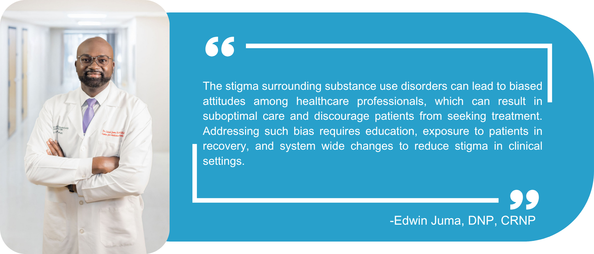 Picture and quote from Dr. Edwin Juma